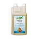 Flasche Stiefel Arthro Liquid für Pferde, mit einem Pferdebild, mit Text, der die Vorteile für das Bewegungsapparatssystem hervorhebt.