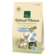 Verpackung von Real Nature Optimal Menu für Zwergkaninchen, mit einer Kaninchenillustration und Text über "47 Zutaten" und "getreidefreier Formel."
