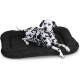 Wasserfestes In und Outdoor Hundebett Lucky aus Nylongewebe schwarz XL