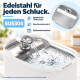Kabellose Haustier-Wasserpumpe mit wiederaufladbarer Batterie-Basis für leisen Betrieb und einfache Reinigung, gezeigt auf weißer Basis.