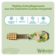 Whimzees zahnbürstenförmiger Dental-Kausnack mit natürlichen Zutaten; deutscher Text "Tägliche Zahnpflegesnacks..." WHIMZEES