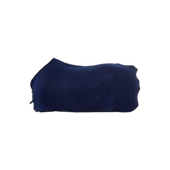 Navyblaues Haustierbett mit einer glatten Stoffoberfläche, entworfen für Komfort und Stil.