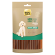 Select Gold Mini Adult Dental Snacks dla psów 5-10 kg, z pudlem na opakowaniu, oznaczone 'Sensitive' i 'Zahnpflege.'