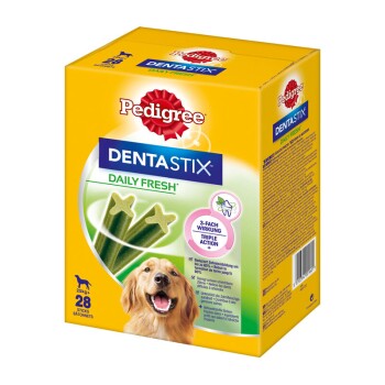 Dentastix Fresh Bâtonnets hygiène bucco-dentaire pour grand chien 28 pcs 1080 g