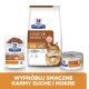 Karma dla kotów Hill's Prescription Diet Kidney + Mobility: torba suchej karmy, saszetka mokrej karmy i puszka, z wizerunkiem kota.