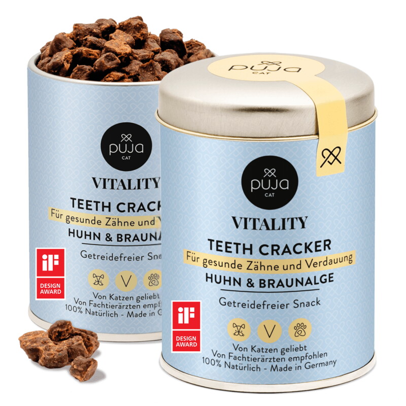 PUJA Doppel Fit - Zähne & Verdauung für Katzen 2x150g