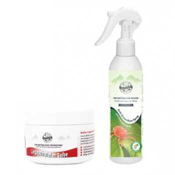Bellfor Grasmilben Sparset für Hunde – Anti-Grasmilben Spray + Liegeschwielen Salbe