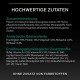 Liste hochwertiger Zutaten für Tierfutter, die Zusammensetzung, analytische Komponenten und ernährungsphysiologische Zusatzstoffe auf Deutsch detailliert.