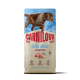 Sac de nourriture pour chiens adultes Carnilove Fish & Turkey avec illustration d'un chien brun, mentions 'True Fresh' et 'Sans céréales/pomme de terre'.