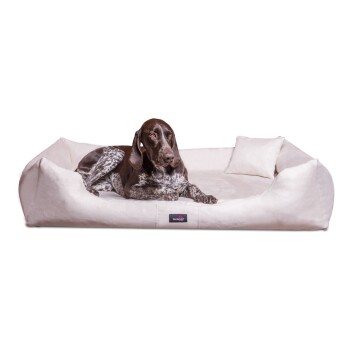MORITZ VIP Hundebett Hundesofa creme 90 cm, 22 cm, 75 cm