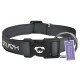 Hundehalsband gepolstert u. verstellbar grau M