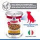 Dose Hill's Science Plan Hundefutter, Mature Adult 7+, Huhn & Gemüse; rote Hundesilhouette und Text 'Erwachsener Hund'.