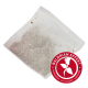 Un sachet scellé d'herbe à chat avec une étiquette circulaire rouge indiquant "BALDRIAN EFFEKT" et les mots "animierend, aktivierend, anregend."