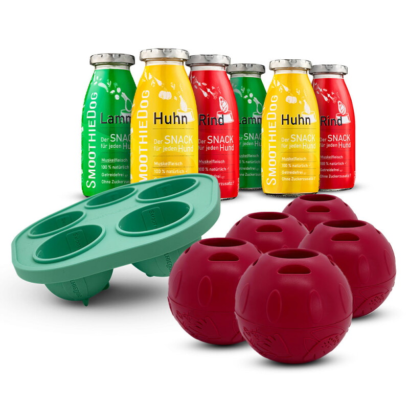 SmoothieDog Klassik 6x 250 ml + Schleckball 5 Stück