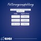 Fütterungsempfehlung in Tabletten: 2 für Katzen/kleine Hunde, 4 für mittelgroße, 6 für große Hunde. Gigi-Logo unten.