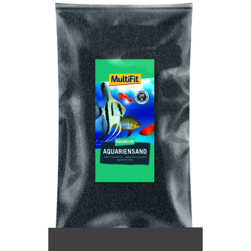 MultiFit aquariumzand zwart 0,5-0,6 mm 5 kg