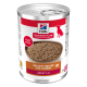 Boîte de nourriture pour chiens Hill's Science Plan, pâté en terrine, recette saine à la dinde, adulte 1-6, photo d'un bol et silhouette de chien rouge