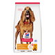Hill's Science Plan Light Hundefuttersack mit großem braunem Hund mit rotem Halsband; Text: "Light Mature Adult 7+" und "mit Huhn"