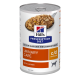 Hill's Prescription Diet Dosenfutter für Hunde zur Harnwegspflege, mit Huhn, mit einem Tierarzt-Empfehlungslabel.
