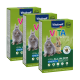 Trois boîtes de nourriture pour lapins Vitakraft Vita Special senior, présentant des lapins gris et fauves, avec '100% ALL IN ONE' et 'NO SUGAR ADDED.'
