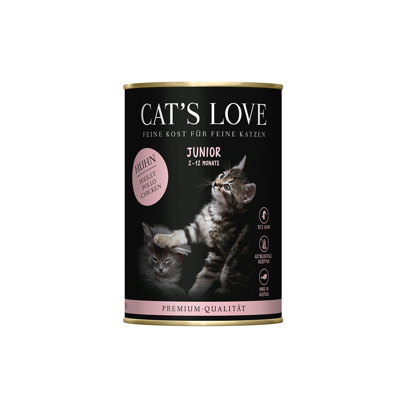 CAT'S LOVE Nassfutter Katze Junior Huhn 6x400 g