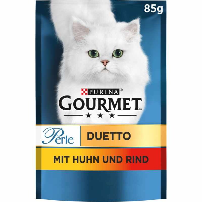 GOURMET Perle Duetto 24x85g Poulet et bœuf 26x85 g