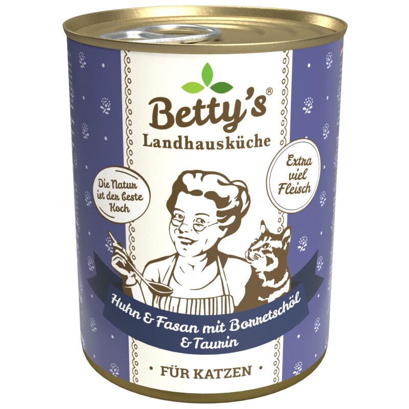 Betty's Landhausküche Huhn & Fasan mit Borretschöl 6x400 g