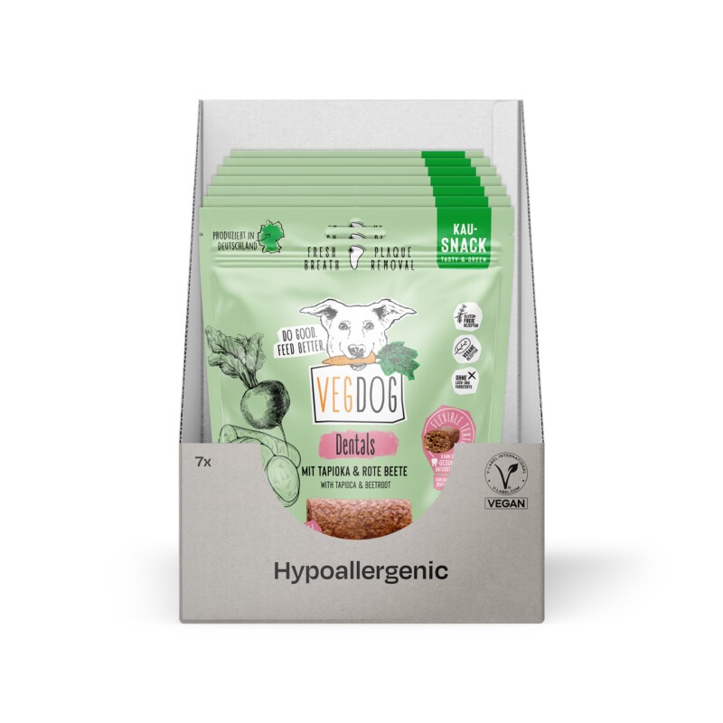 VEGDOG Kausnack Dentals 7x120g