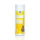 Magnesium-Gluconat Nahrungsergänzungsmittel für Haustiere, mit einem gelben Etikett, das einen Hund und eine Katze zeigt, und die Unterstützung von Stress und Muskeln hervorhebt.