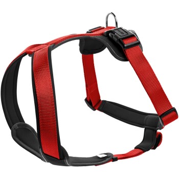 Geschirr Neopren rot/ schwarz M-L