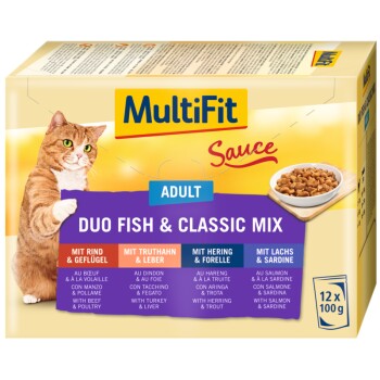 Adult Sauce Duo Fish & Classic Mix Multipack 12x100 g