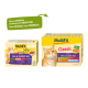 MultiFit kattenvoer verpakking met twee producten: "Jelly" en "Classic," beide voor senioren, met vermelde smaken.