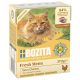 Bozita Fresh Menu Katzenfutter mit extra Huhn, 84 % tierischen Ursprungs, getreidefrei, ohne Zucker, ohne Farbstoffe, 370 g, hergestellt in Schweden.