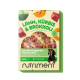 Nutriment Hundefutterpackung mit Lamm, Kürbis und Brokkoli, zeigt Zutaten und ein Dackelbild.