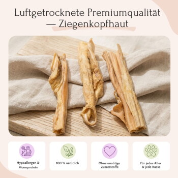 Bild von drei Haustierleckerlipackungen von FAVLY, mit Text, der ihre natürliche, hochwertige Qualität, hergestellt in Deutschland, und hypoallergene Optionen hervorhebt.