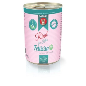 Rind pur für Kitten 6x 400g
