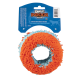 Chuckit! Indoor Roller Hundespielzeug, orange-blauer strukturierter Ring, Verpackung mit der Aufschrift "Aktives Spiel, das schonend für Ihr Zuhause ist."