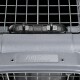 Gray pet carrier with a metal grid door, featuring an "OPEN" latch and the brand name "AniOne Wild Variety" embossed on the side.
