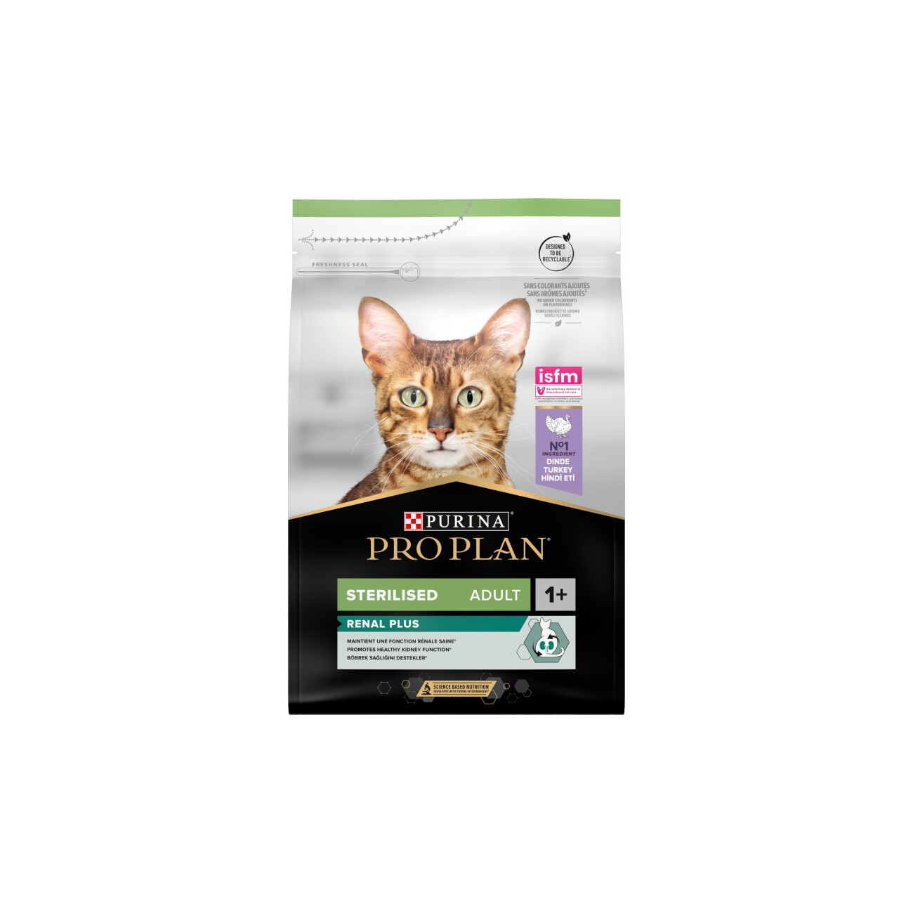 PRO PLAN Sterilised adulte 1+ Optirenal riche en dinde 1,5 kg