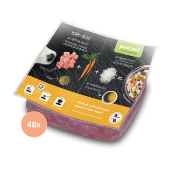 BARF Komplettmenü TK-Blockware Napffertig Huhn 48x500 g