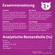 Huisdiervoeding verpakking in het Duits, toont vlees ingrediënten (rundvlees, lam, kip), voedingsanalyse en samenstellingspercentages.