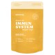 Żółte opakowanie dla przekąsek witaminowych "Immu Push" dla psów, promujące silny układ odpornościowy z naturalnymi superfoods.