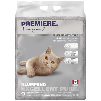 Excellent Clumping Litter Pure, scent-free 12 kg