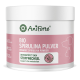AniForte-Glas mit der Aufschrift 'Bio Spirulina Pulver', rosa Etikett mit Hund- und Katzensilhouetten und 'Unterstützt den Stoffwechsel'.