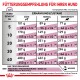 Fütterungsempfehlung für Ihren Hund: Tabelle mit Futtermenge basierend auf Gewicht und Ernährungszustand (dünn, normal, übergewichtig).