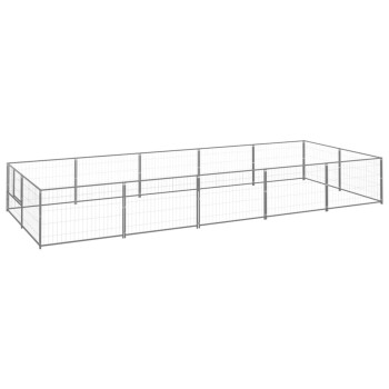 Hundezwinger Stahl silber 5 m, 2 m, 70 cm