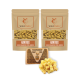 Drei Beutel Hundekäse-Snacks der Marke Wildfang, beschriftet mit "Softies Käse-Snacks", "Käsebrocken" und "Harties Käse-Snacks."