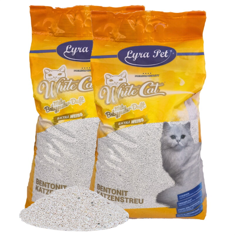 Lyra Pet White Cat Bentonit Katzenstreu 30 l