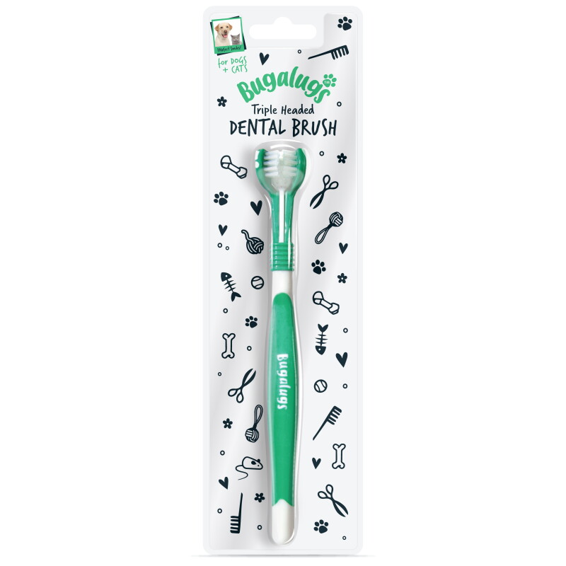 Bugalugs Hund & Katzen Zahnbürste – Double-Ended Pet Toothbrush
