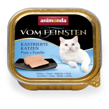 Animonda Vom Feinsten für kastrierte Katzen 32x100g Pute & Forelle
